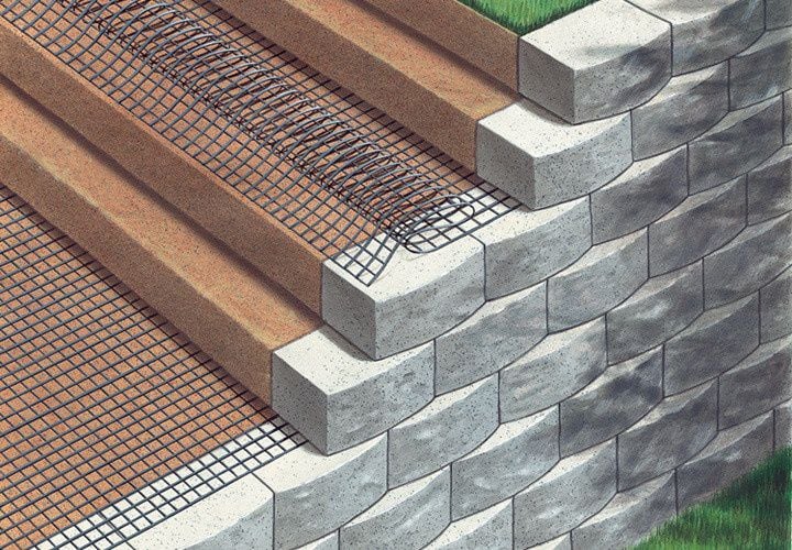 retaining wall illustration