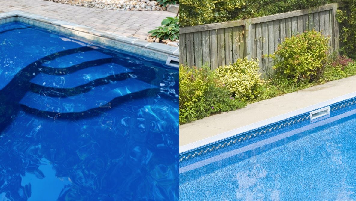 fiberglass vs vinyl liner swimming pool (video)