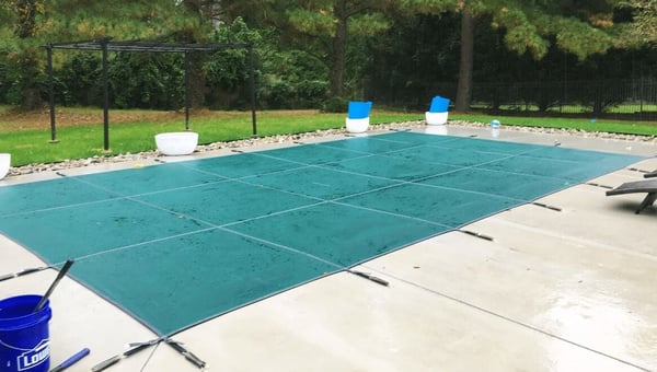 Inground swimming pool cover
