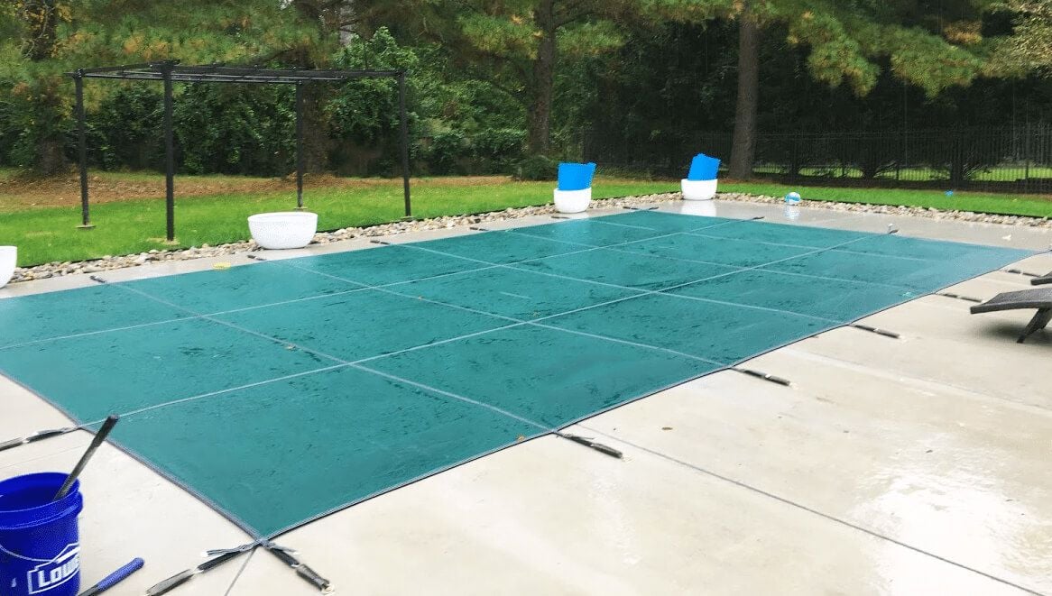 Inground swimming pool cover