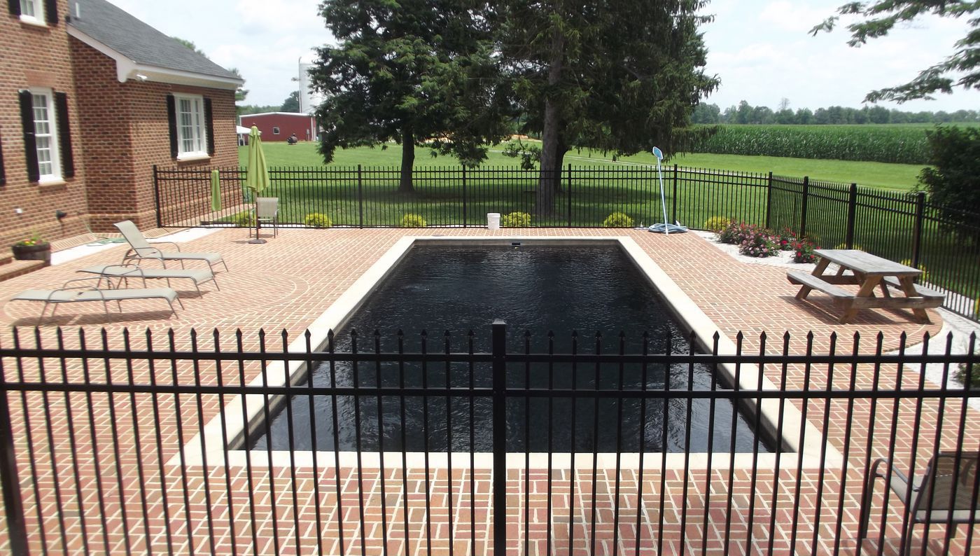 pool color options black fiberglass pool -1