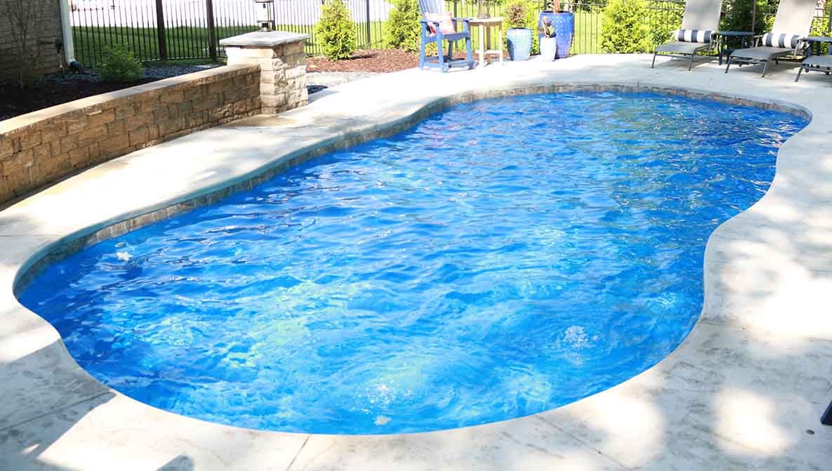 saltwater fiberglass pool