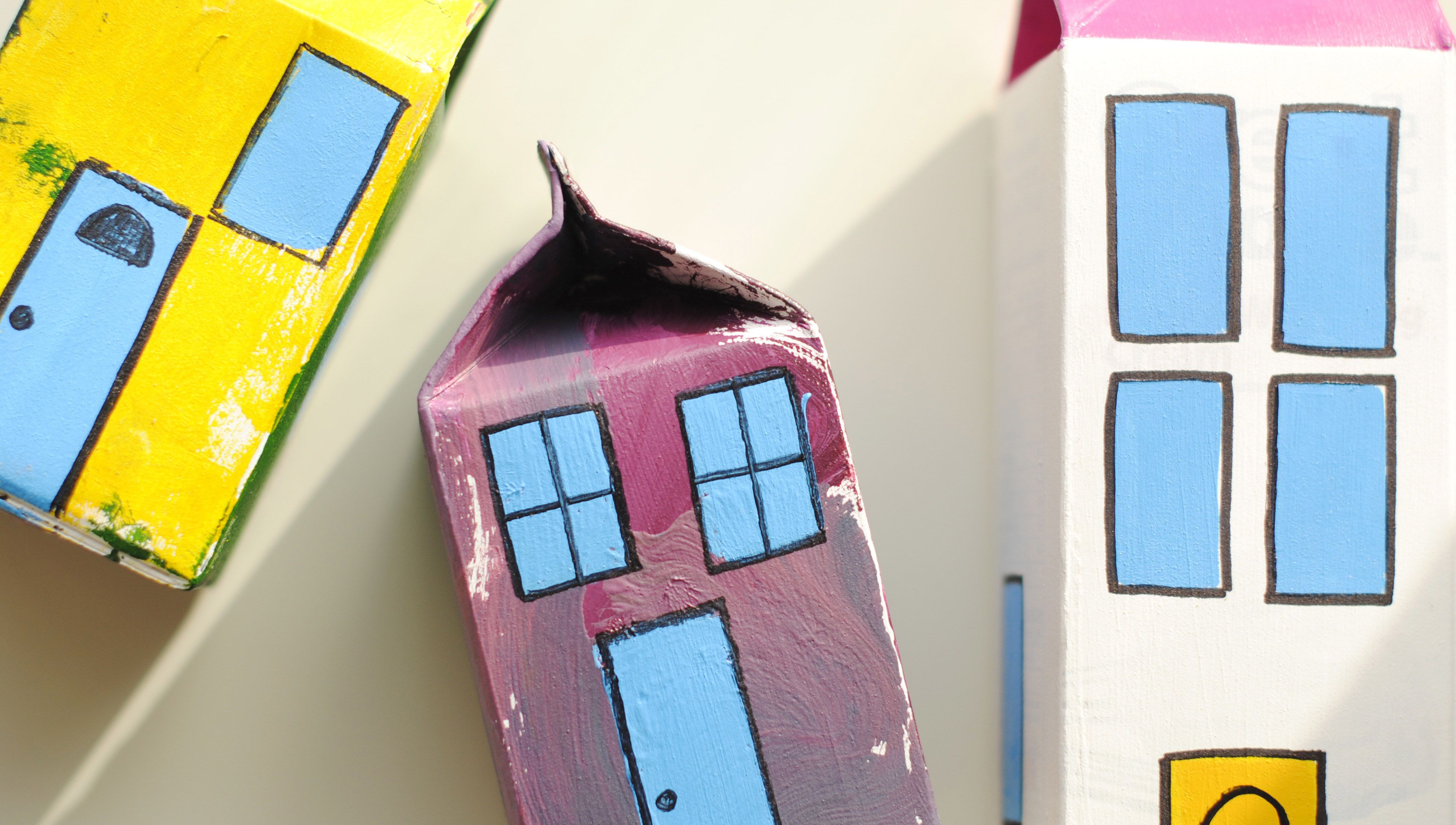 milk carton house - home staycation with kids ideas
